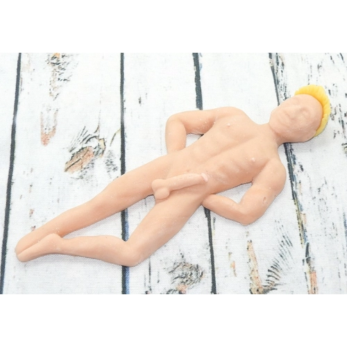 Figurka cukrowa leżący mężczyzna do dekoracji tortu 18+ ozdoby na tort dekoracje urodzinowe